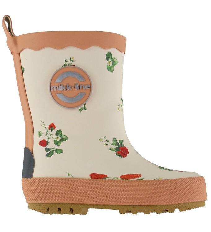 Mikk-Line Gummistøvler - Wellies AOP - Strawberry - Mikk-Line - 35 - Gummistøvler