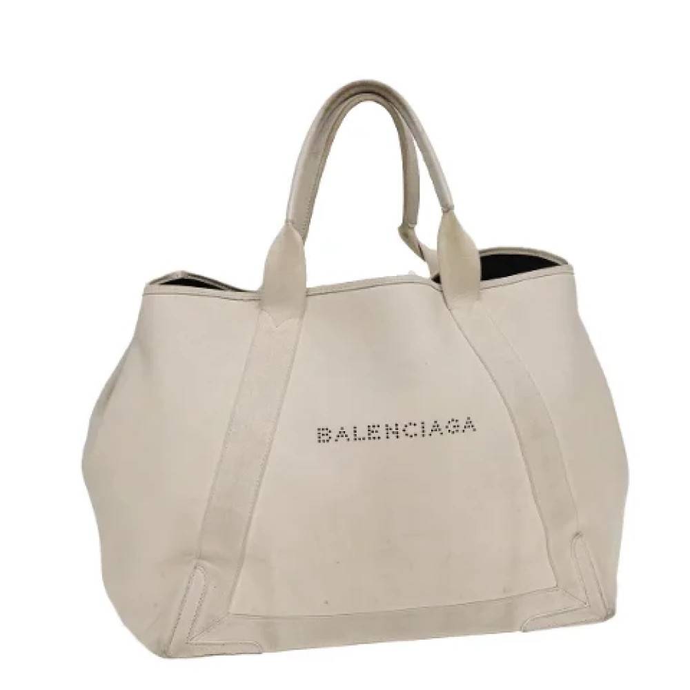 Balenciaga Vintage Pre-owned Laeder balenciaga-tasker - Vintage - Dame - Hvid - ONE SIZE - Tyl