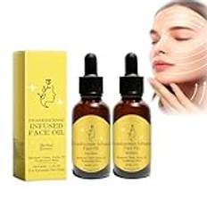 Frankincense Infused Face Oil, ekologisk ricinolja, Castor & Jojoba Oils, för Face Anti-Aging Miracle Facial Moisturizer Natural Skincare Hydrates Skin Moisturizing (2 stycken, 30 ml)