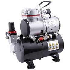 Fengda FD-189 Airbrush Mini Kompressor mit Lufttank/Mächtig Luftstrom und Luftdruck/Druckbehälter/ 4 Bar-Auto Stop/6 bar-maximal
