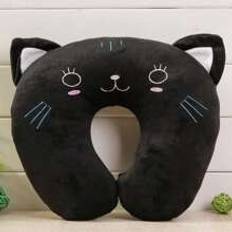 1pc U-Shaped Pillow, Kawaii Cute Cartoon Animal Print Soft And Comfortable Pillow, For Home Travel Airplane Car,Cute Animal Printed Pillow, Neck Support Cushion, Soft And Comfortable Travell Pillow Accessories,Cartoon Cute Neck Pillow Creative Neck Pillow High Speed Rail Travel Nap U-Shaped Pillow,Neck Support Cushion, Soft And Comfortable Travell Pillow, Home Decor,Gifts For Boys, Girls, And Women