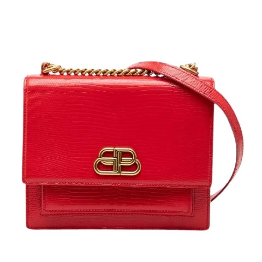 Balenciaga Vintage Pre-owned Vintage Cross Body Bag - Vintage - Dame - Rød - ONE SIZE - Uld
