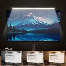 1 st datorskärmslampa, datorljusremsa, stationär laptop LED-lampa, USB LED-skärmsljusremsa, spellampa, 30/45 cm valfritt, 45 graders justerbart område (1 st svart/Trefärgad belysning/30 cm (-01),1 st svart/Trefärgad belysning/45 cm (-02))