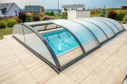 Pooltag; OASE Compact Antracit K-4-430 (sidedør) - Kanalplast - PoolOasen.