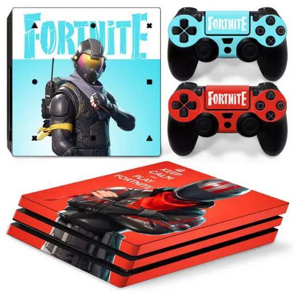 Fortnite PS4 Pro skin til konsol og controllere. Burnout..