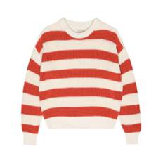 The New Society, Stickade tröjor & koftor, Dam, XS, Bomull, Leto Woman Jumper Chili - red (XS)