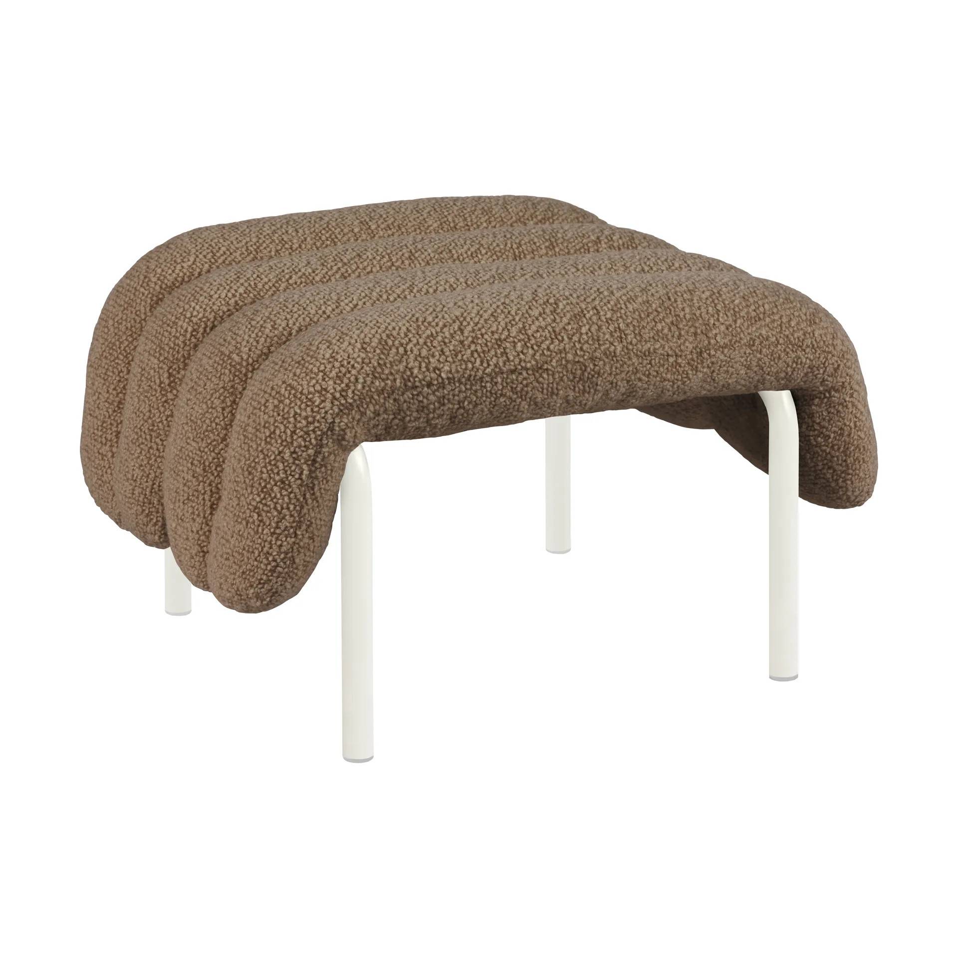 Hem Puffy ottoman 58x67 cm Sawdust-cream - Brun