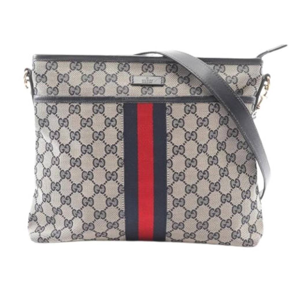 Gucci Vintage - Pre-owned Vintage Canvas Shoulder Bag Vintage - Dam - ONE Size - Läder