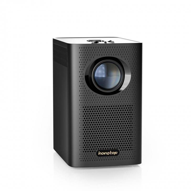 S30 MAX HONGTOP Bärbar Smart Miniprojektor Hemmabio 1080P Bärbar Projektor Android-projektorer svart