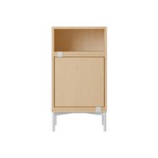 Stacked Storage System Bedside Table Configuration 2 - Oak