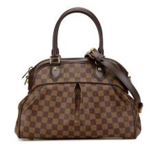 Louis Vuitton Vintage, Pre-owned, Dame, Brun, ONE SIZE, Uld, Pre-owned canvas tasker