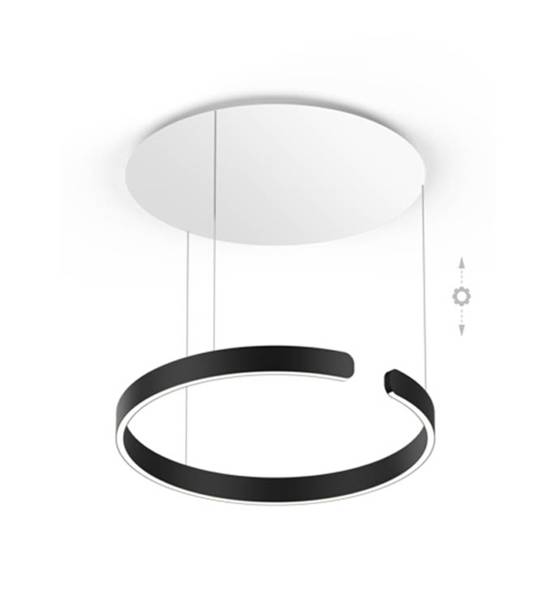 Occhio Mito Sospeso 60 move pendel, smal, air, mat sort