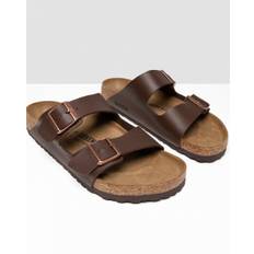 Birkenstock Arizona Birko Flor Unisex Sandals Colour: Dark Brown, Size: UK10.5 EU45 Regular