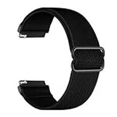 HAJMGUMC 22 mm Nylon klockremmar Passar Fit For Xiaomi Color 2/Fit for MI Watch S1/Pro Active Armband Watch S2 42 46 mm Smartwatch Armband Watchband(Black)