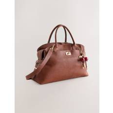 Next Tan Brown Large Tote Bag with Charms