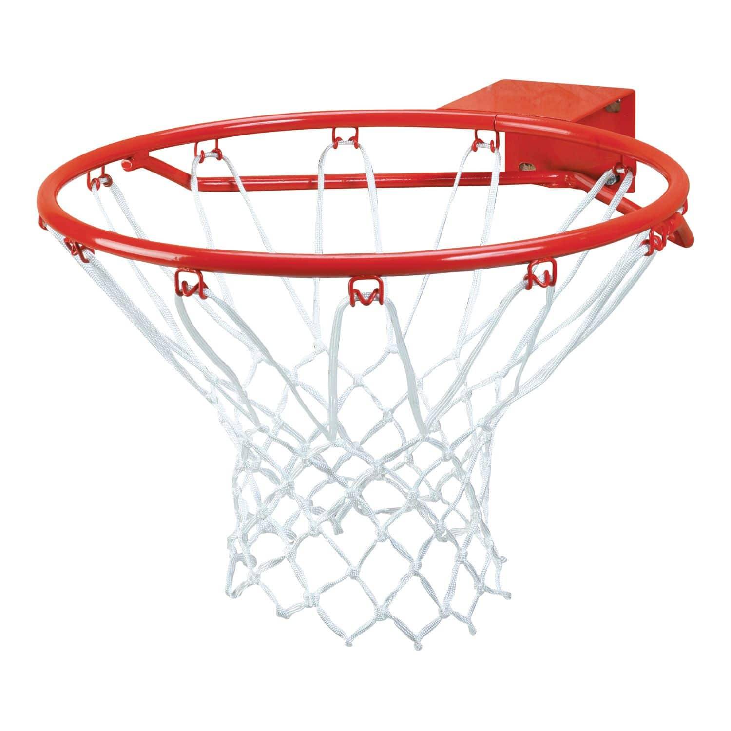 Streetplay Lux Basketball Kurv med net i hvid farve.