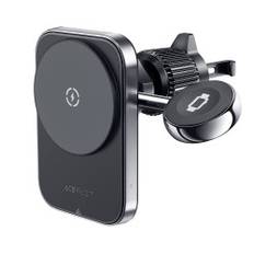 2i1 bilholder med induktiv oplader til telefon og smartwatch MagSafe Qi sort