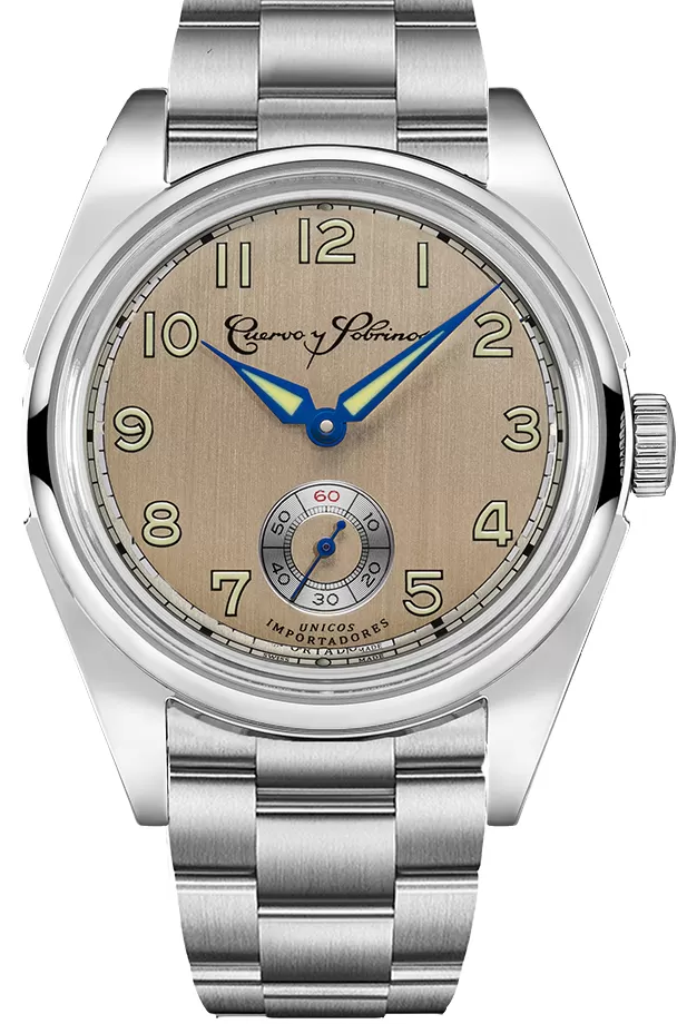 Cuervo y Sobrinos Robusto Sans Souci Champagne Watch
