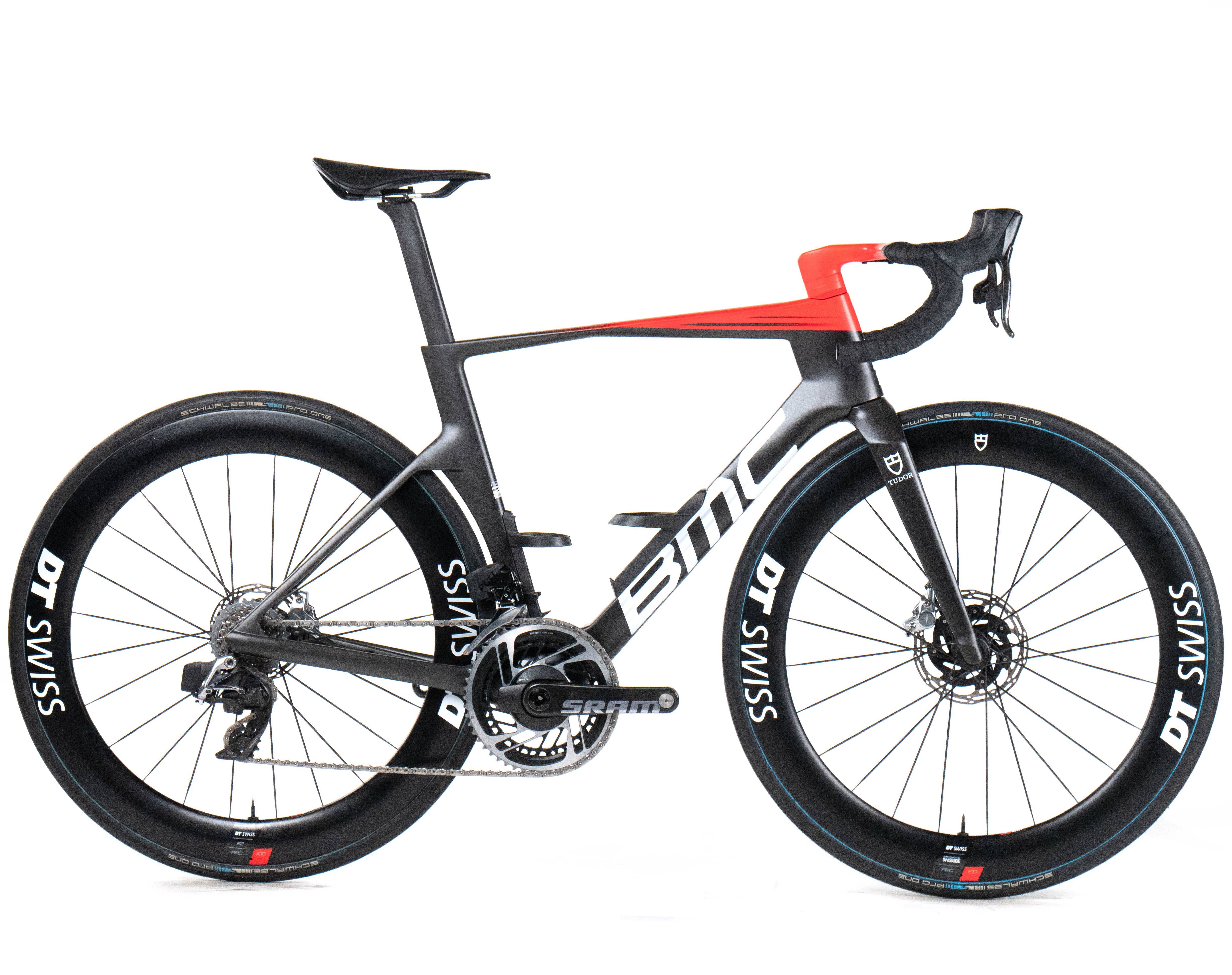 BMC Teammachine R 01 2024 size 54 Tudor Pro Cycling Sram Red AXS D1 2x12sp - Bikeroom / 54 / Carbon-White-Red
