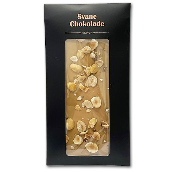 Svane Chokolade, Dulce Chokolade med Hasselnødder, 70 g.