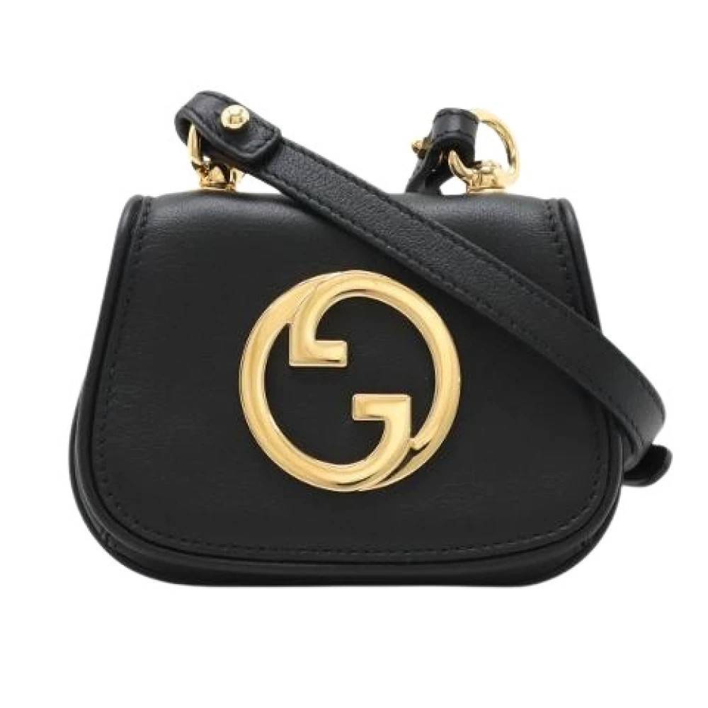 Gucci Vintage Pre-owned Vintage Crossbody Taske - Vintage - Dame - Sort - ONE SIZE - Læder