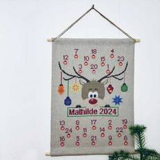 Broderikit Julekalender med Rudolph 2039-1 fra Pomp Stitch