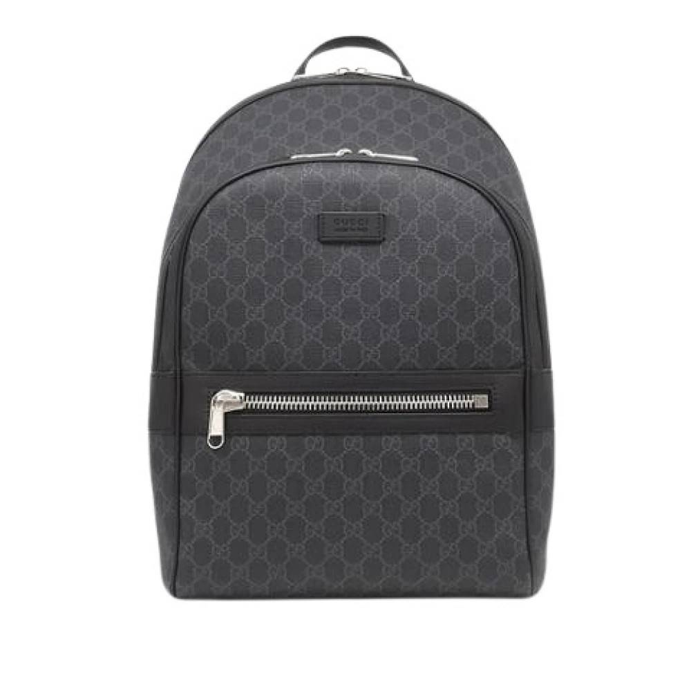 Gucci Vintage Pre-owned Canvas Backpack - Vintage - Dame - Sort - ONE SIZE - Uld