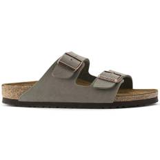 Birkenstock, Sko, Herre, Grå, 47 EU, Læder, Klassiske Arizona Sandaler