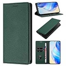 EasyShow fodral för TCL 501 fodral, TCL 501 läder plånbok bok flip folio stativ vy fodral kompatibel med TCL 501 telefonfodral fodral