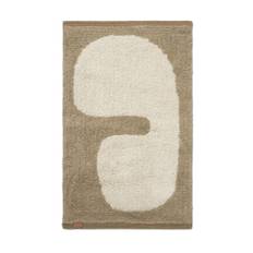 Lay Washable Mat - Dark Taupe/Off-white