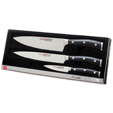Knivset Wüsthof Ikon 3-del - Kockkniv, brödkniv, skalkniv