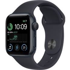 Apple Watch SE 40 mm (2022) | GPS | Midnatt | Sportband Midnatt S/M