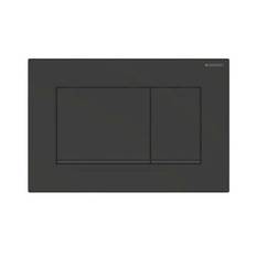 Spolknapp Geberit Sigma 30 Dubbelspolning, Mattsvart/Svart Blank