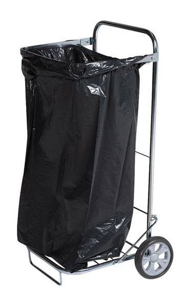 Sopsäckshållare med 2 hjul, 125 liter