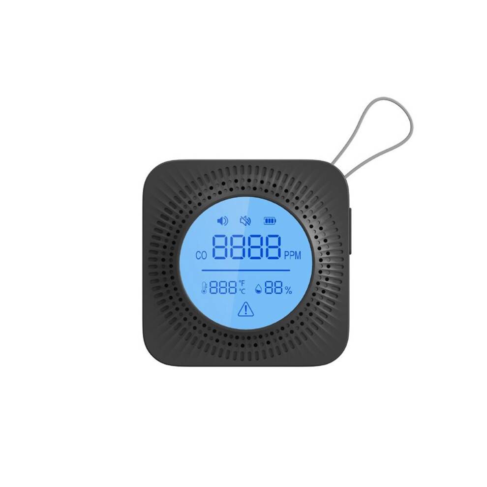 Portable Outdoor Carbon Monoxide Detector CO Alarm Electrochemical Sensor Battery Powered for Home Safety