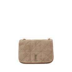 Saint Laurent, Taske, Dame, Brun, ONE SIZE, Uld, Jamie Skuldertaske med YSL-detalje