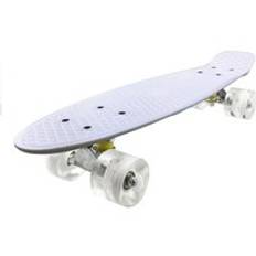 Mini cruiser, skateboard för nybörjare barn , 22 tum pp panel barn skateboard, för utomhus sport fiskbräda halksäkra däck