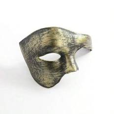 1 st vintage prins enögd halvmask, vuxen maskeradtillbehör, parset - Multifärgad (svart,antikt guld,Antik brons,antikt silver)