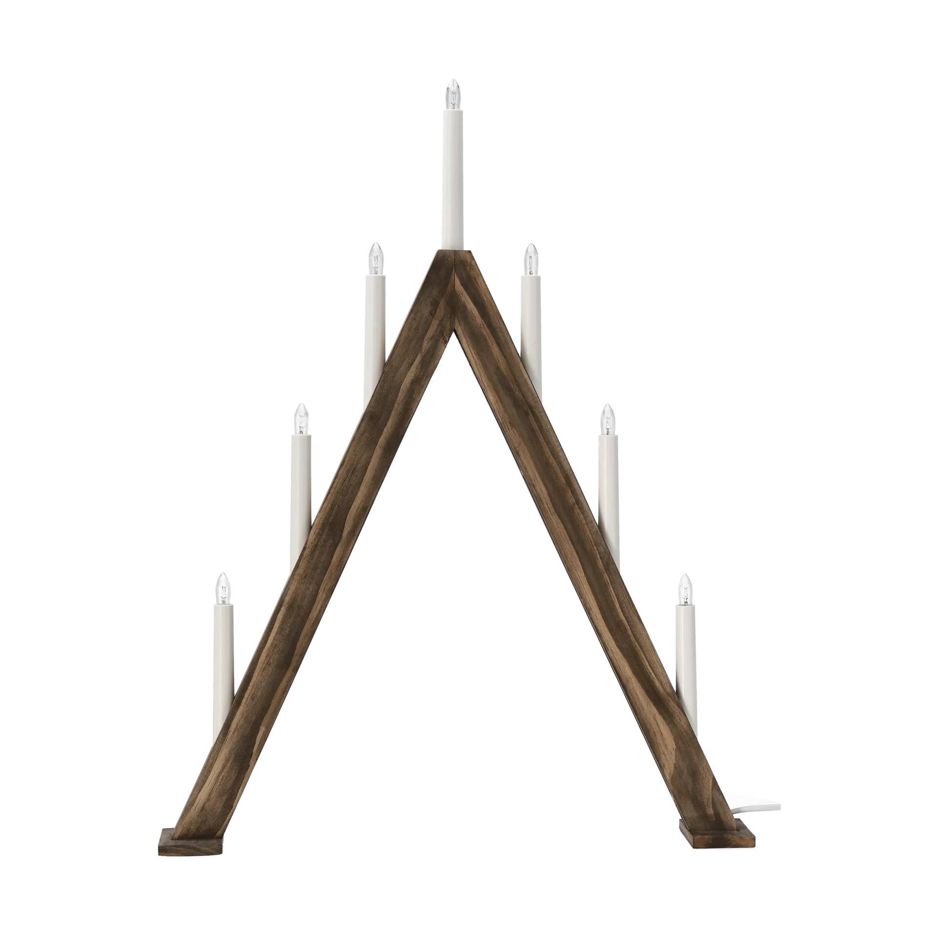 Scandi Living Nord adventsljusstake 60 cm Mörkbetsad