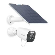 Reolink 4K/8MP WiFi kamera övervakning, 2,4/5 GHz WiFi, 4K kamera, Färgnattseende, Person/fordon/husdjursdetektion, Alexa, batteriövervakningskamera, Argus Eco Ultra+6W solpanel