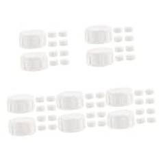Yardwe 5 Set Gängad Sprinklerkoppling Pvc-Koppling Pvc-Adapter Pvc-Koppling Saver Sprinklerändlock Pvc-Plugg Sprinklerplugg Sprinklerlock Plastpluggar För Runda Hål Ände 10 st*5
