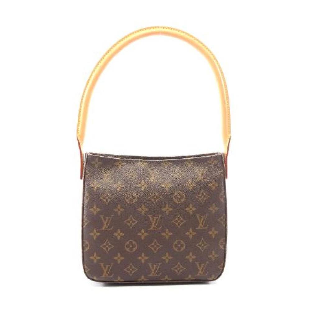 Louis Vuitton Vintage Pre-owned Looping MM Monogram Skuldertaske - Vintage - Dame - Brun - ONE SIZE - Uld