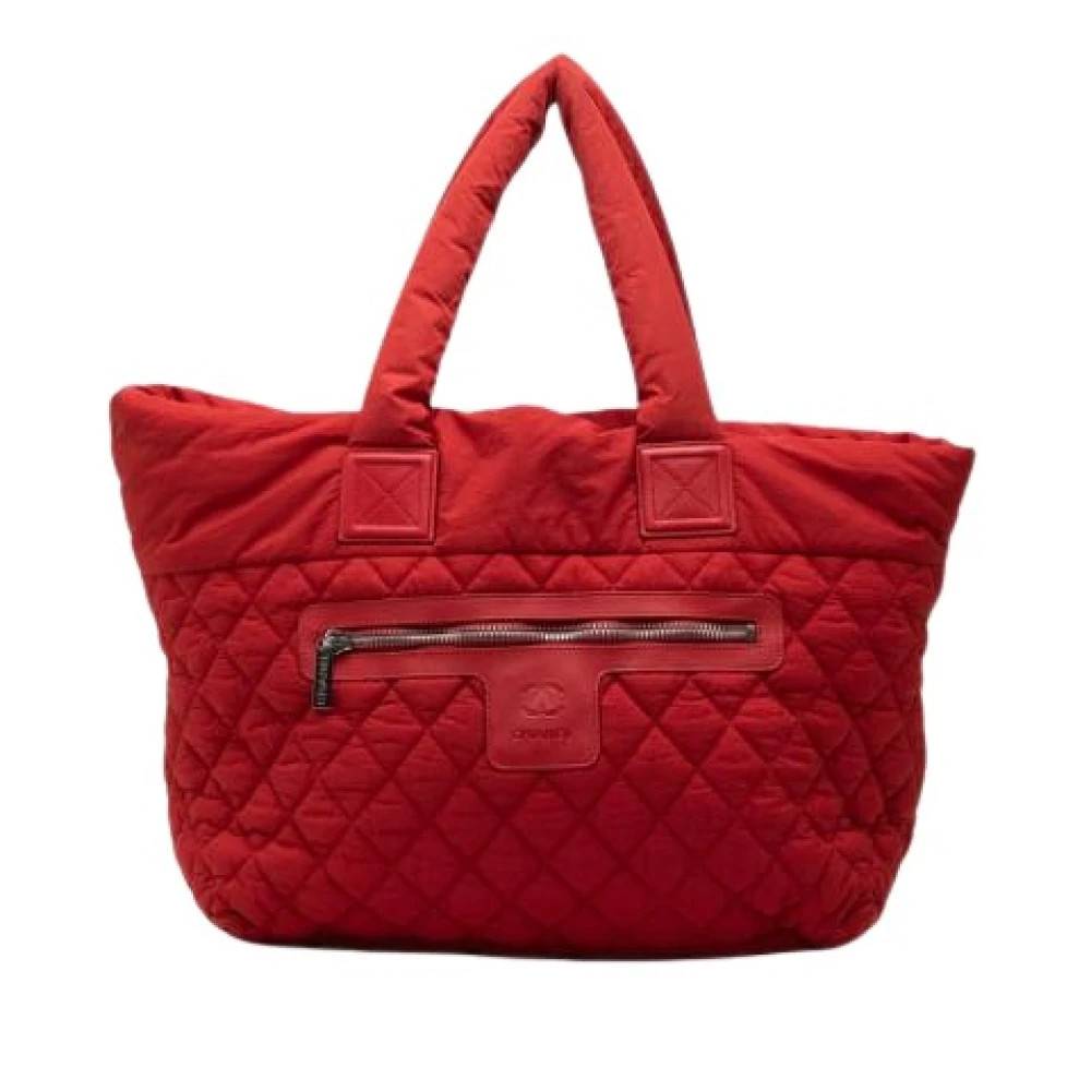 Chanel Vintage Pre-owned Coco Cocoon Tote - Vintage - Dame - Rød - ONE SIZE - Uld