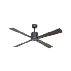 CasaFan ECO NEO III 132 BG-NB/KI WiFi Flügel Nussbaum/Kirsche Loftsventilator Basaltgrå med fjernbetjening, Timer, Vinterdrift, App-styret