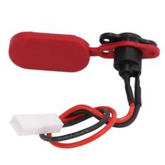 Power Charger Cord Cable with Charging Port Plug Cover for Xiaomi M365 Electric Scooter