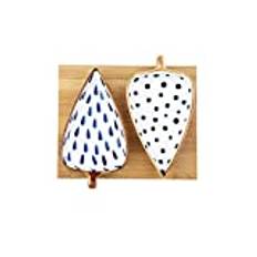 Mini dessertskål Keramiska doppar med bricka Japansk stilblad Form Soja Sås Rätter för Snack Vinäger Ketchup BBQ Kryddor och Servering Set (2 Pack) Doppskålar mini Keramikskålar uppsättning