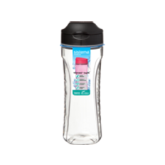 Sistema 600ml Tritan Swift Bottle Black Online Range (6)