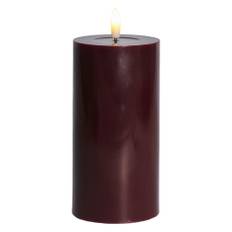 Sirius Sille LED bloklys, batteri, bordeaux, H15 cm
