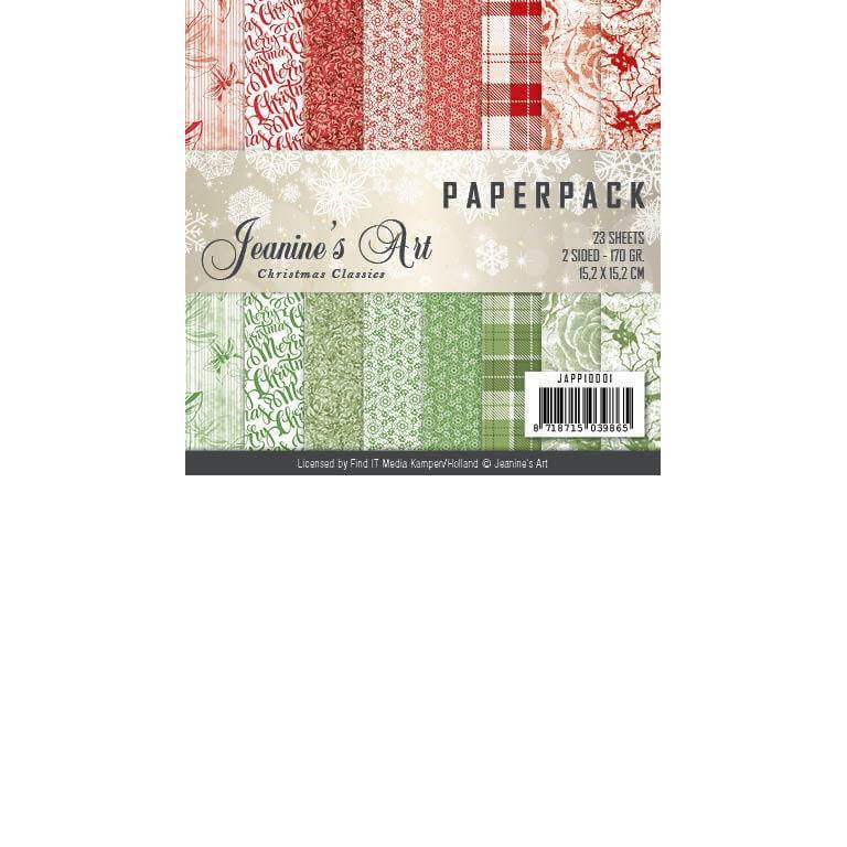 Paperpack - 15x15cm - Jeanines Art - Christmas Classics