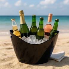 Champagneishink – 8L svart med handtag